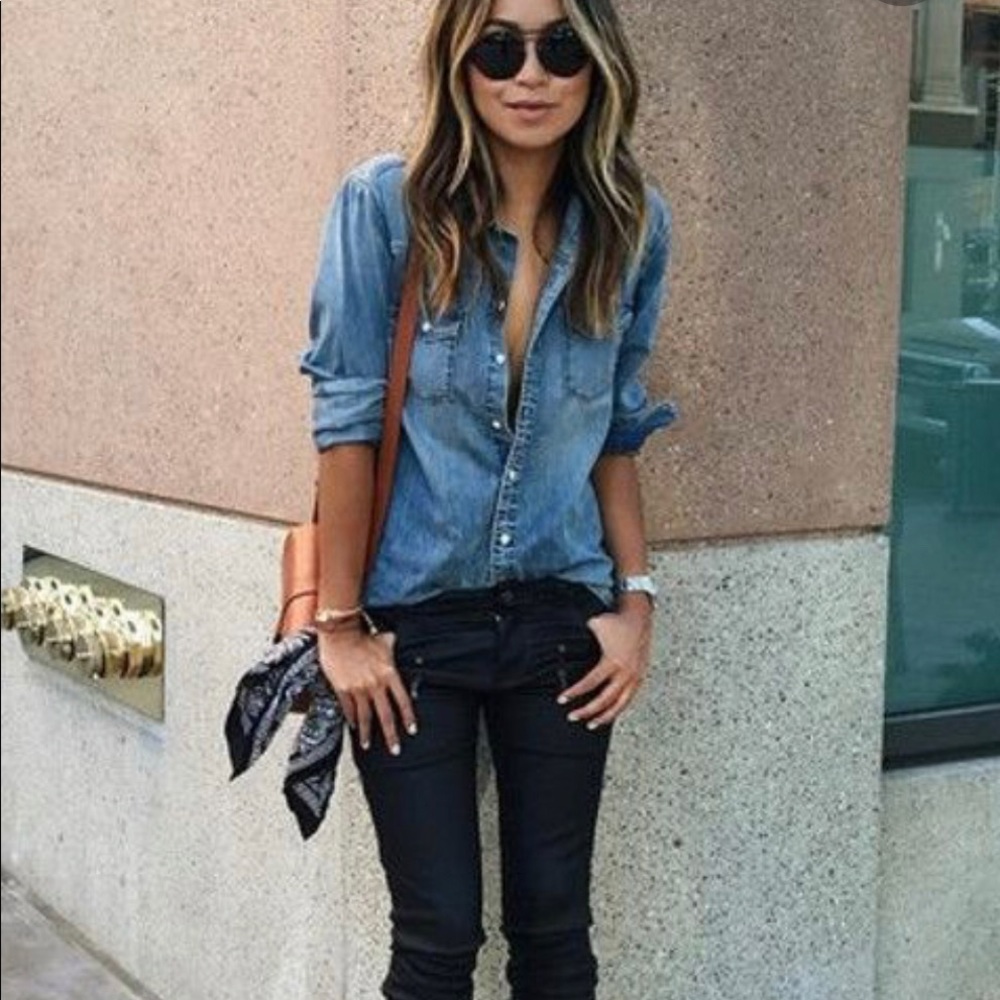 BNWT American Eagle AEO boyfriend denim shirt